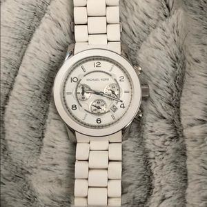 Michael Kors MK8108 Runway Stainless Steel and Silicone Watch